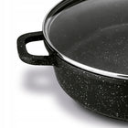 PATELNIA INDUKCJA Głęboka Krótkie Uchwyty Konighoffer Pollo Black 32x8 cm tradycyjna 80 mm 32 cm /Wzór