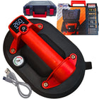 MOCNA Przyssawka Owalna Próżniowa Akumulatorowa Uchwyt 240 mm 300 Kg LCD