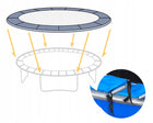 Osłona sprężyn do trampoliny 244-252cm 8 FT mocna kołnierz gąbka ochraniacz pokrowiec amortyzujący, zabezpieczenie