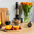 Blender ręczny 3w1 turbo wielofunkcyjny 1500W ostrze pojemnik Huslog