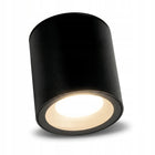 Oprawa Hermetyczna LED Natynkowa Tuba Lampa SUFITOWA Zewnętrzna GU10 Spot okrągła czarna, maks. 12 W
