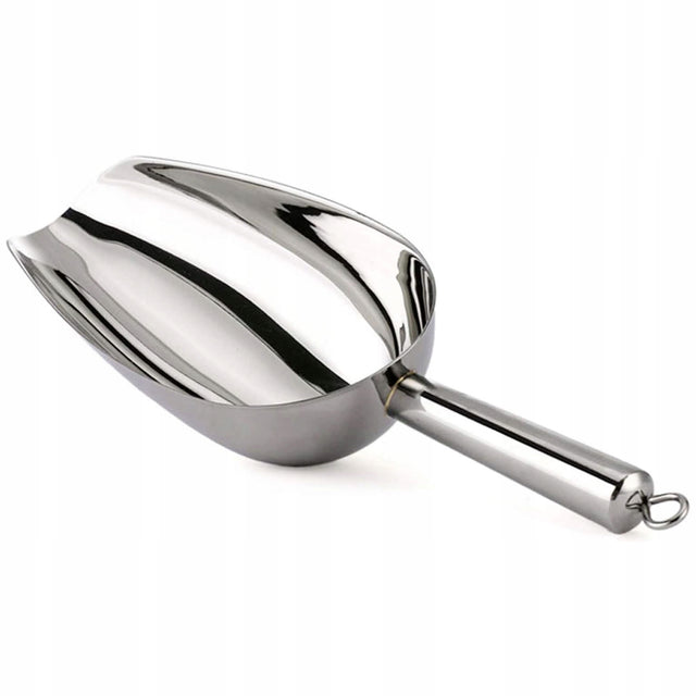 Łopatka szufelka barmańska do nakładania lodu ze stali nierdzewnej 22 cm nabierak kostek, akcesorium koktajlowe, bar