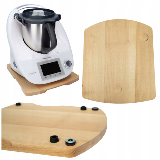 Podstawka deska pod thermomix termomiks TM6 TM5 polska produkcja drewno BUK podkładka do robota kuchennego, 31 × 34,5 cm