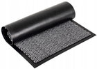 Wycieraczka pod drzwi wejściowa mata do butów zewnętrzna wewnętrzna 60X90CM gumowa tekstylna welurowa czarna 8 mm