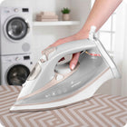 Żelazko parowe 3000W berdsen BD-332 ceramiczna powłoka praca w pionie mocne prasowanie ubrań, para 70 g/min, zbiornik