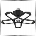 LAMPA 280W SUFITOWA LED E27 MOCNA SKŁADANA OŚWIETLENIE WARSZTATOWE ROBOCZE do garażu, piwnicy i magazynu, czarna oprawa