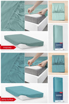 Prześcieradło z gumką 160x200 różne kolory na materac 25cm poliester, do łóżka, tekstylia sypialniane