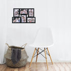 Duża ramka 6 zdjęć fotorama 44 x 28 cm multi foto galeria kolaż czarna oprawa na fotografie z tworzywa sztucznego