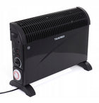 Grzejnik elektryczny konwektorowy Mocny z termostatem Turbo Timer 2000W 580 mm 400 mm grzewcza czarny