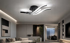 Lampa Sufitowa Wisząca LED Żyrandol Czarna Nowoczesna 24W 6500K do Salonu 3 punkty światła, aluminium, zintegrowane