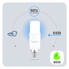6x Żarówka LED E14 10W = 75W 1055lm 4000K Neutralna Tubularna lumiled źródło światła do lamp, oświetlenie domowe do