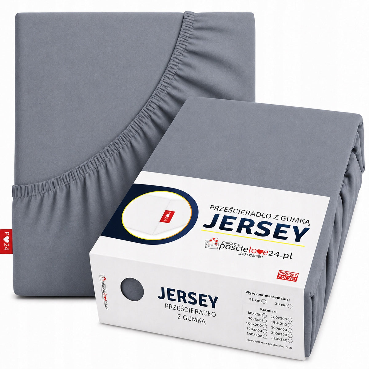 Prześcieradło jersey z gumką 160x200 bawełna na wysoki materac 30 cm kolory 160x200cm 180 cm