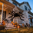 PAJĄK OLBRZYM STRASZNY GIGANT WŁOCHATY 1.5M dekoracja halloweenowa do domu i ogrodu, ozdoba imprezowa