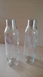 Zestaw dwóch butelek szklanych do wody do saturatora brita sodaTRIO 1l x2 zapasowe pojemniki na napoje gazowane