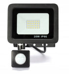 Naświetlacz Lampa Halogen LED 20W Czujnik Ruchu reflektor zewnętrzny 1800 lm 4000 K IP66, oświetlenie ogrodu i elewacji