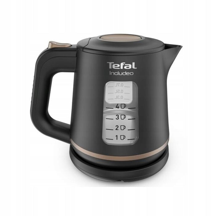 Czajnik elektryczny tefal 2400 w 1 l Mały Mocny KI533811 czarny tworzywo sztuczne