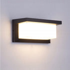 Lampa Elewacyjna Ogrodowa 12W LED Kinkiet Zewnętrzny Modern Czujnik Ruchu oprawa na fasadę aluminiowa czarna