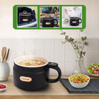 Ryżowar garnek do gotowania ryżu ZUP makaronu 1,5l czarny nutrichef 600W 1.5 l 600 w
