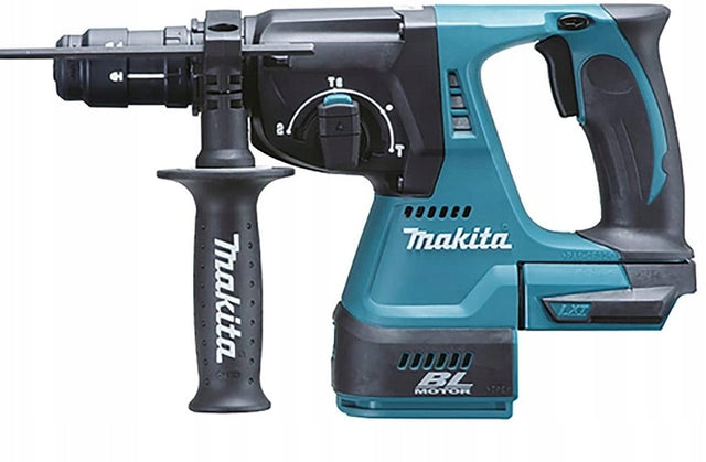 Młotek aku sds makita DHR243Z bezszcz. 2 głowice młotowiertarka do wiercenia i kucia, zasilanie 18 V, masa 3,4 kg
