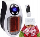 Mini grzejnik elektryczny do kontaktu mocny handy heater farelka ogrzewacz ceramiczny termowentylator z termostatem i
