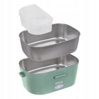 Lunch Box N'oveen LB725 Nature metalowy pojemnik na jedzenie 1100 ml, zielona śniadaniówka