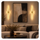 Kinkiet LED złoty Veluma 89 cm 27W lampa ścienna nowoczesna 3000K 3037lm do salonu i sypialni, aluminiowy, 4 punkty