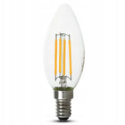 10x Żarówka LED E14 Filament 4W Edison C35 świeczka ciepła ozdobna żyrandol źródło światła do lamp i kinkietów, 2700 K