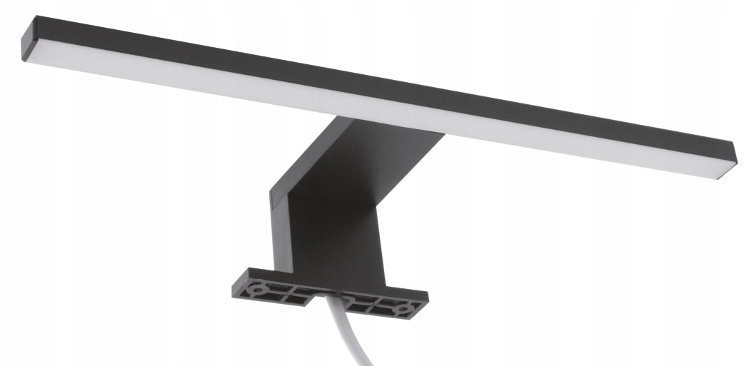 Kinkiet Lampa LED meblowa nad szafkę lustro do łazienki czarna ALA 40cm oprawa ścienna wysięgnikowa 250 lm neutralna