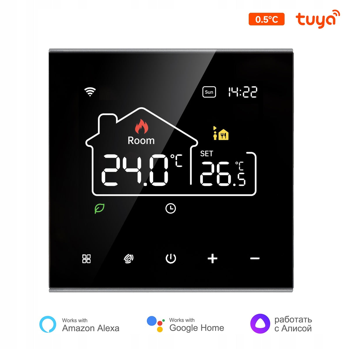 TERMOSTAT POKOJOWY WIFI TUYA CYFROWY REGULATOR 16A