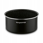 Zestaw garnków z odpinaną rączką na GAZ Konighoffer Spinel Black 4 el aluminiowe naczynia non-stick do kuchni
