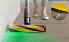 Pionowy odkurzacz bezprzewodowy Dyson V15 Detect Absolute do domu, z odłączanym modułem ręcznym, 60 min pracy, zbiornik
