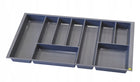 Wkład organizer na sztućce do szuflady blum 80 / 45cm 716x425 antracyt tacka kuchenna, pojemnik z tworzywa, 9