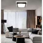 Lampa sufitowa LED plafon wisząca ścienna czarna 2x E27 Nowoczesna LX-909 kwadratowa oprawa bez żarówek, 27 x 17,5 cm