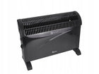 Grzejnik Farelka Konwektorowy Elektryczny Mocny 2000W z termostatem Czarny 530 mm 380 mm grzewcza