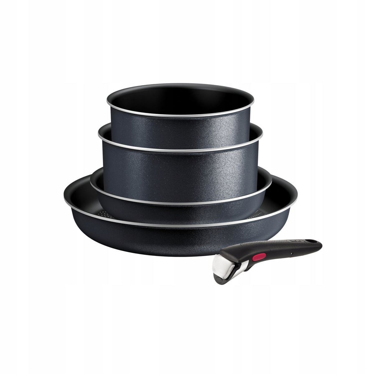 Zestaw garnków patelni Tefal Ingenio So'Light 5 el. indukcja szary aluminiowe