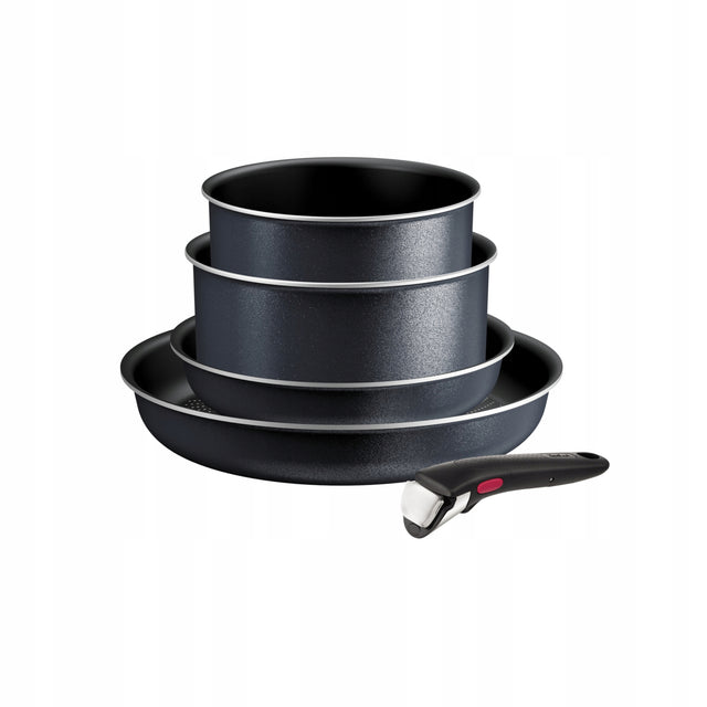 Zestaw garnków patelni Tefal Ingenio So'Light 5 el. indukcja szary aluminiowe