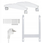 Grzejnik elektryczny konwektorowy łazienkowy ścienny WiFi EWE+ 1500W 675 mm 435 mm grzewcza biały