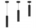 Lampa Sufitowa wisząca LED Tuba Czarna LEDLUX nowoczesna Gu10 oprawa metalowa zwis pojedynczy, 1 punkt światła