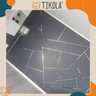 Tikola Listwy Chrom Taśma Ozdobna Samoprzylepna Srebrna Dekoracyjna 2cm 10m naklejka wykończeniowa, pasek do wnętrz