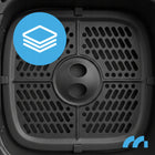 Frytkownica beztłuszczowa 7l 1800W AIR fryer duża okienko frytownica tacki czarny