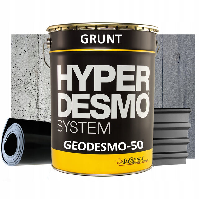 Grunt pod hydroizlację beton metal drewno Alchimica Geodesmo 50 Primer 4l podkład gruntujący do betonu, metalu i drewna, bezbarwny, baza pod żywicę