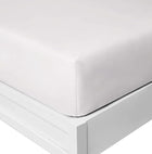 Prześcieradło z gumką 180x200 hotelowe bawełna białe premium polskie 25cm na łóżko dwuosobowe, certyfikat oeko-tex