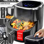Frytkownica beztłuszczowa AIR fryer 3,2l piekarnik 1200W 10 trybów airfryer 1200 w czarny
