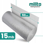 Ekran Zagrzejnikowy Mata Aluminiowa 15m Pianka Termoizolacyjna Izolacyjn GO 500 mm srebrny