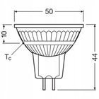 3x Żarówka LED MR16 GU5.3 6,5W = 50W 621lm 2700K Ciepła 12V filament osram do opraw punktowych, reflektorowa, zamiennik