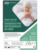 Ochraniacz nieprzemakalny wodoodporny na materac z gumką PCV 90x200 cm podkład ochronny do łóżka, zabezpieczenie przed