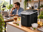 Kostkarka do lodu ICE wydajna szybka cicha maszyna do kostek 12kg +łopatka 100 w czarny