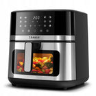 Frytkownica beztłuszczowa AIR fryer inox duża misa 8l 2200W 12 programów srebrny