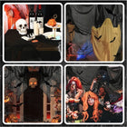 Sztuczna pajęczyna czarna na halloween duża XXL dekoracja ozdoba 183X76 CM sieć pająka na imprezę tematyczną
