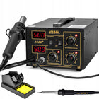852D+ STACJA LUTOWNICZA 700W HOT-AIR ZESTAW LUTOWNICZY LUTOWNICA GROTOWA HQ do elektroniki, serwisu PCB, temperatura